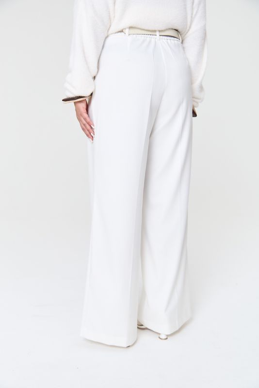 Брюки со стрелками, молочный