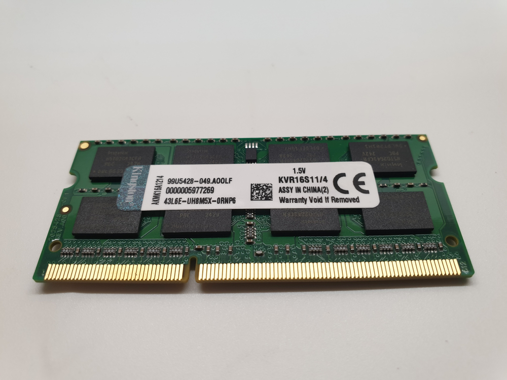 DDR3 4Gb 1600 Mhz So-Dimm 2Rx8 KVR16S11