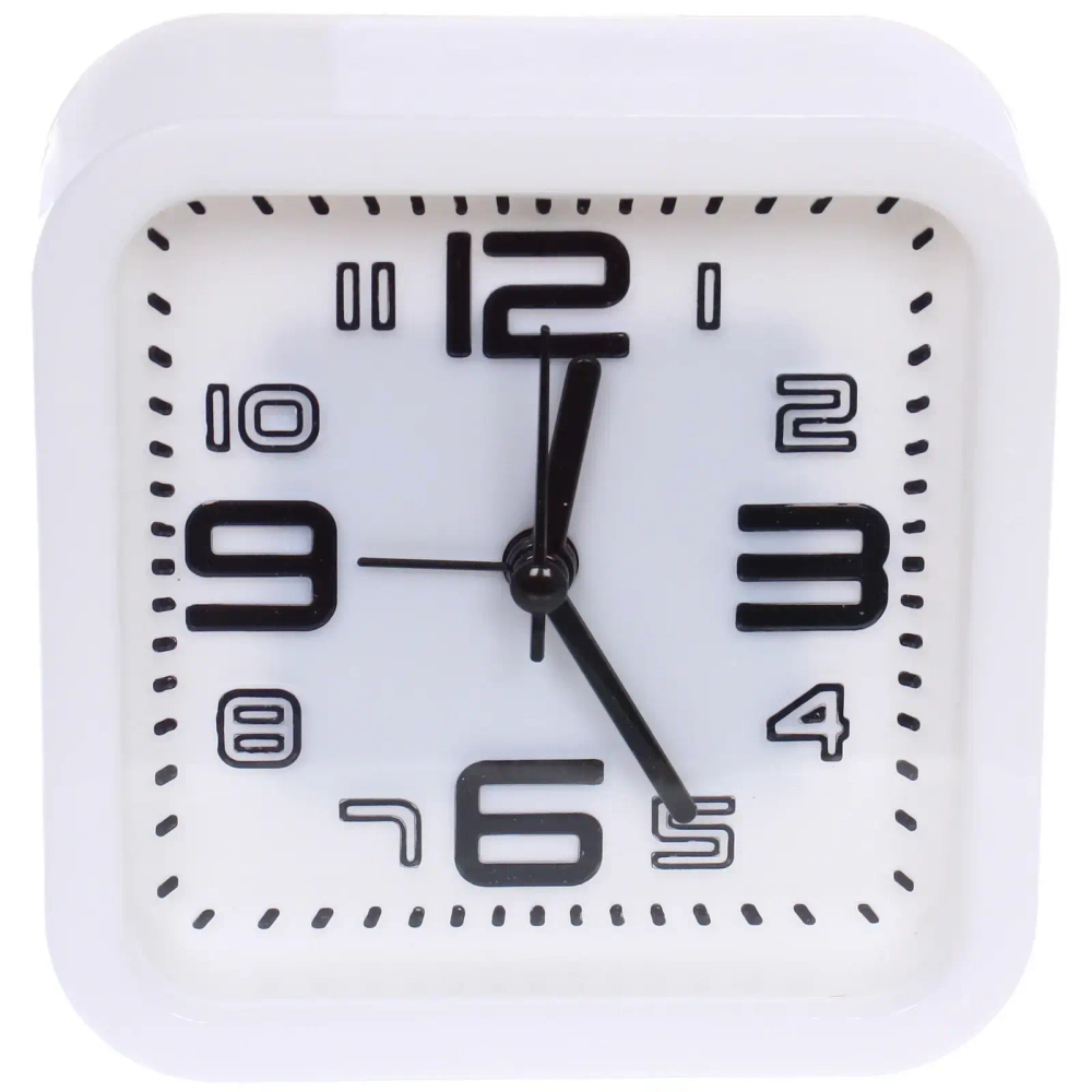 Будильник «Брук» 10*10*4,3см, микс цветов