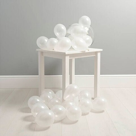 Шарики на пол "White set" (30 шаров с воздухом)