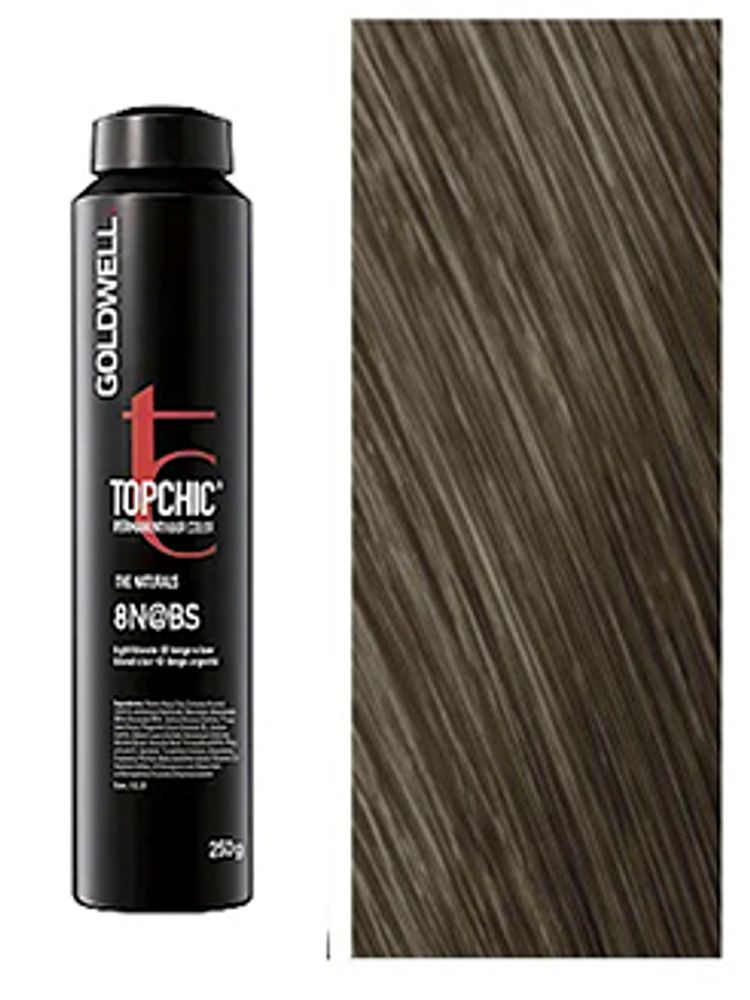 Goldwell Topchic 8N@BS светлый блонд с бежево-серебристым сиянием, 250 мл