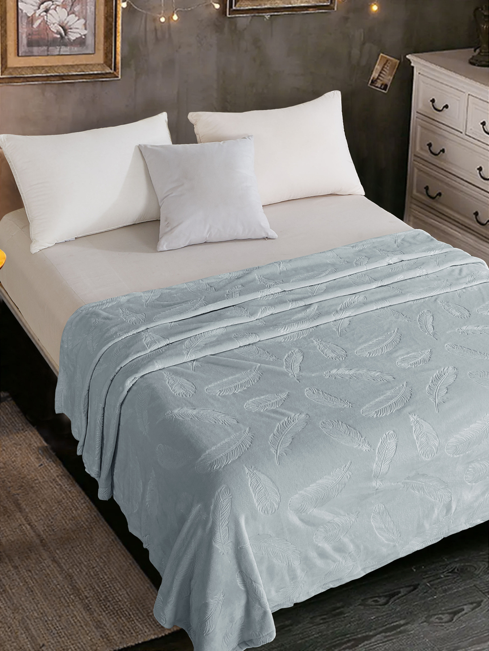 Плед велсофт 220х200 "ПВ21" (300гр/м2)