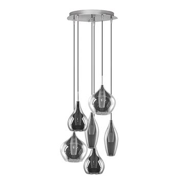 Подвесной светильник 803067 хром/дымчатый Pentola Lightstar