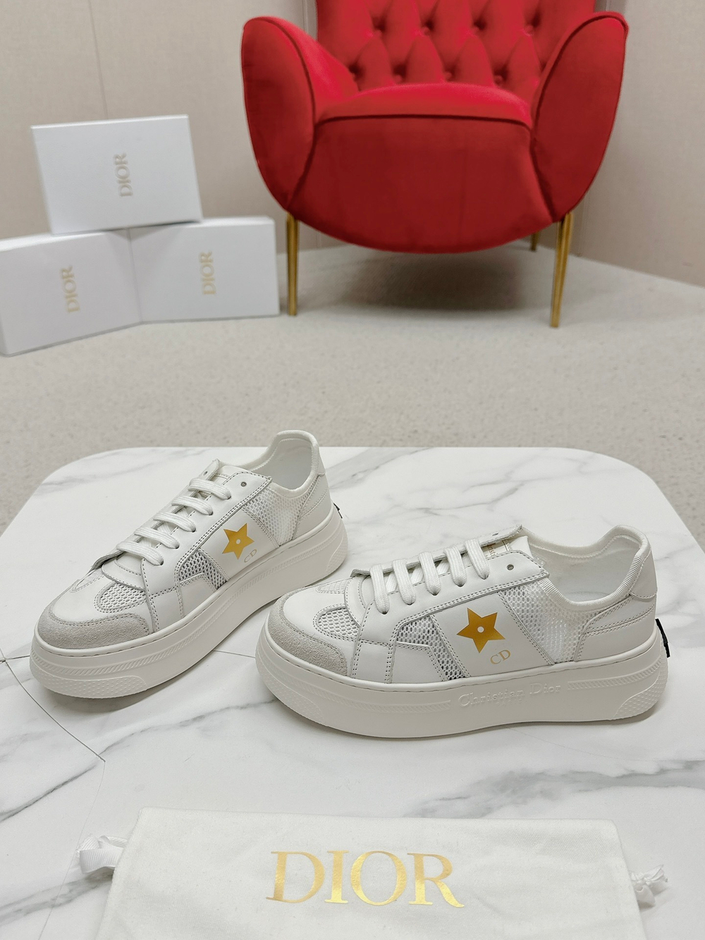 Christian Dior Star Platform Sneaker