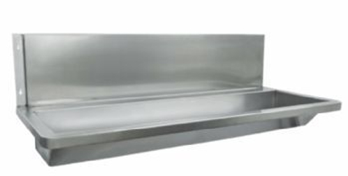 Раковина коллективная со стенкой 428х1800х500 мм WASH 13050.18.S матовый