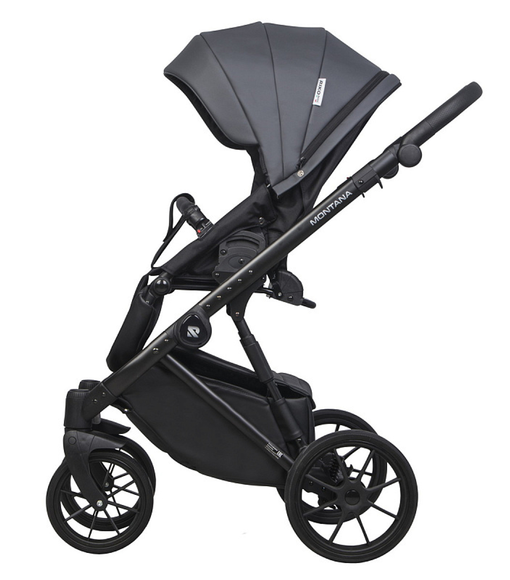 Детская коляска Riko Basic Montana Ecco 3 в 1 24 Graphite