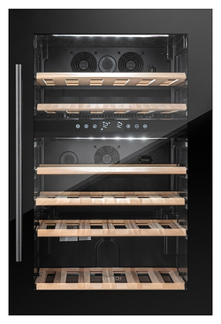 Винный шкаф Temptech Oslo OZ90DB двухзонный черный