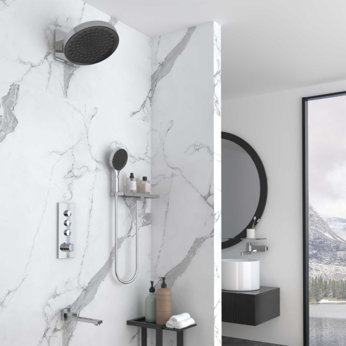 Душевой комплект Vincea VSFW-433TI3RCH встраиваемый, термостатический, трехрежимный, хром