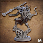 Иллитид mind flayer Illithid Свежеватель разума Воин Паладин Варвар Файтер Рыцарь миниатюра для dnd, днд, pathfinder, фентези, Настольная игра, НРИ, Варгейм, РПГ