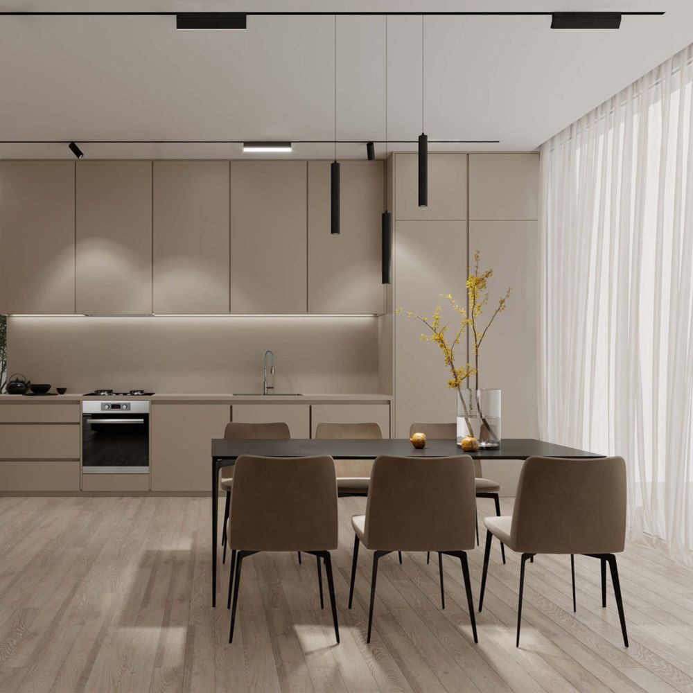 ULB-M80-22W-4000K-35 BLACK Светильник-прожектор линейный светодиодный трековый. Для магнитных шинопроводов. 2000 Лм. Белый свет 4000К. Черный. ТМ Uniel