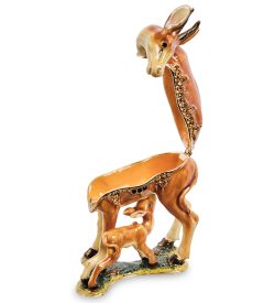 Nobility JB- 38 Шкатулка «Косуля с детенышем»