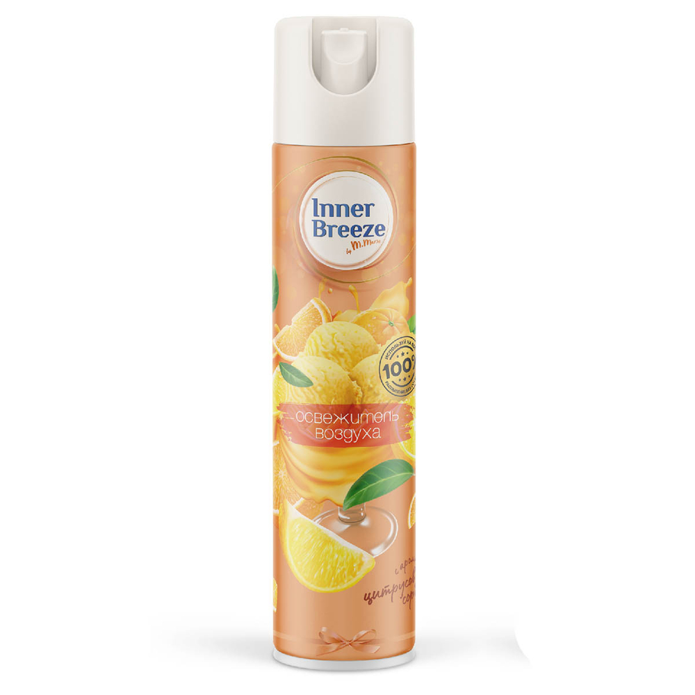 Освежитель воздуха INNER Breeze Цитрусовый сорбет 300 мл