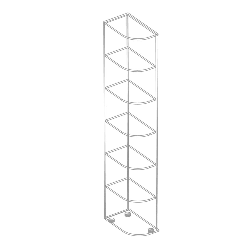 Сицилия Стеллаж угловой