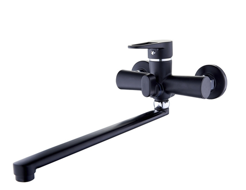 Смеситель для ванны ZEGOR, плоский поворотный излив, ф35мм PUD7-A045YB