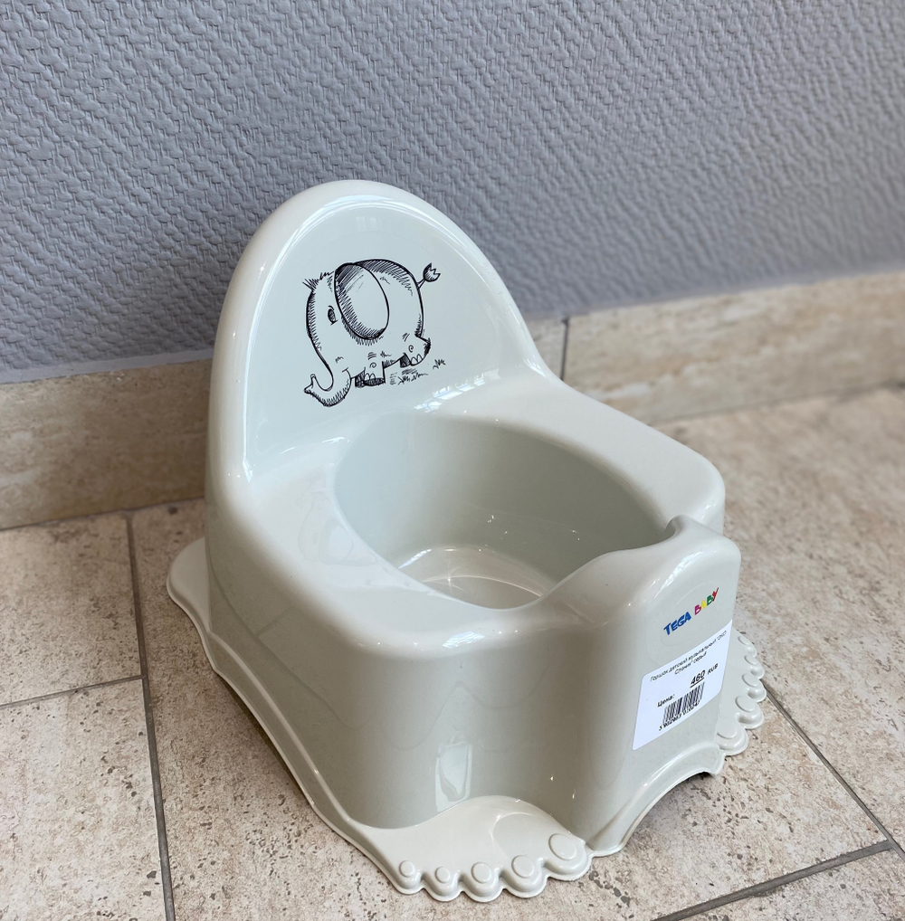 Горшок детский "ЭКО Слоник" серый