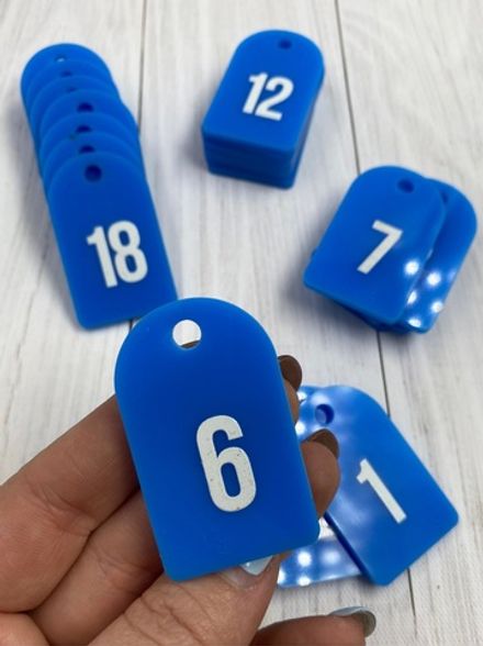 Номерки для ключей 30х50 (Комплект)