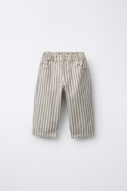 ZARA БРЮКИ BAGGY В ПОЛОСКУ, ПОЛОСКИ