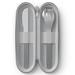 Набор из 3 столовых приборов в футляре mb slim nest, grey