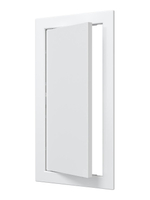 Люк ревизионный Л фланец 146х296 нажимной 168х318 пластик EVECS