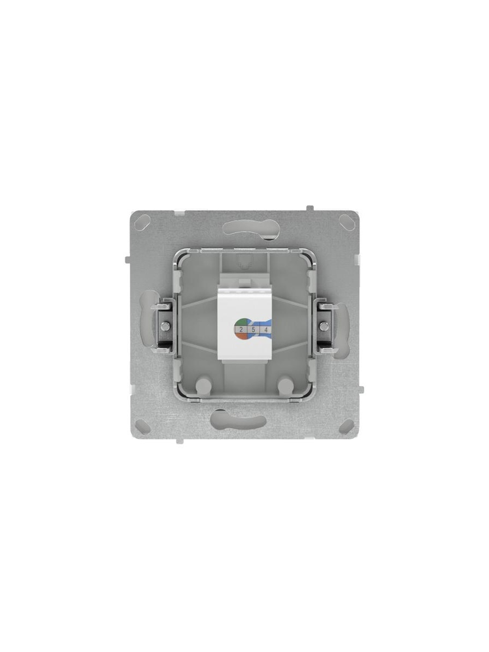 Розетка компьютерная 1-м KANT RJ45 кат.6A без шторки бел. магнолия DKC 7000673
