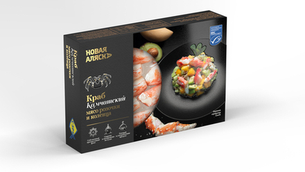Мясо камчатского краба, Розочка и Коленце, 200 г, Новая Аляска