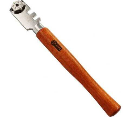 Стеклорез 6-ти роликовый, деревянная ручка