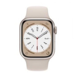 Apple Watch Series 8, 45 мм, из алюминия цвета «сияющая звезда», спортивный ремешок