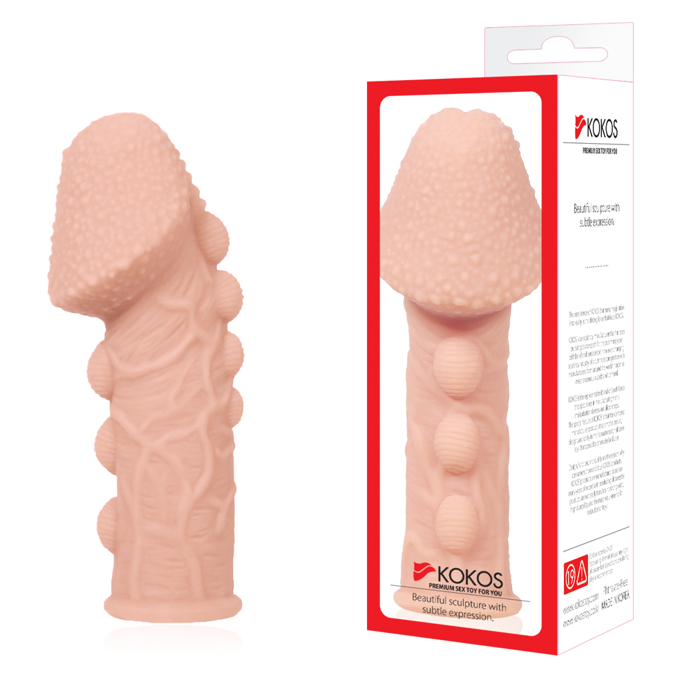 Насадка на фаллос Extreme Sleeve телесная TPR KOKOS ES-009-M