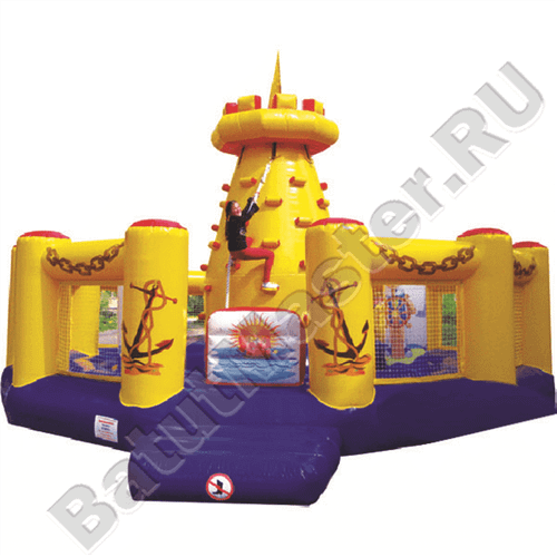 Надувной скалодром "Башня-скалодром" 6*6*5 м