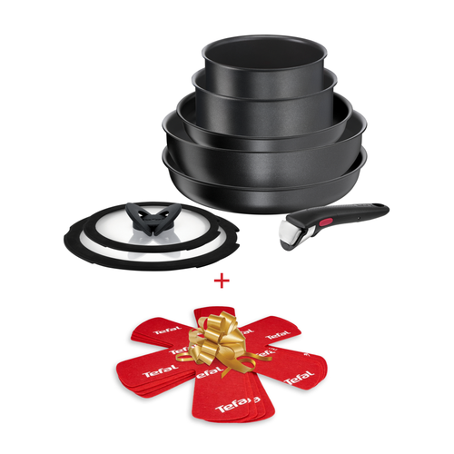 Набор посуды со съемной ручкой Tefal Ingenio Daily Chef 8 пр. 16/18/22/26/26 см L7629242 + протекторы