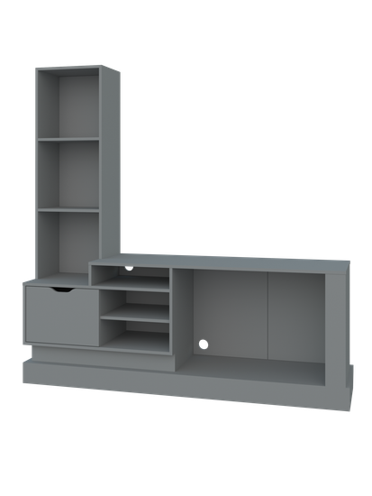 Тумба-ТВ ЛАВОРО /1800*1800*454/ левая хаки / хаки