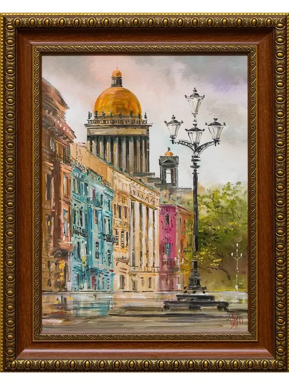 Картина маслом Исаакиевский собор. Фонарь Шеренкова