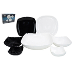 Столовый набор 19 предметов WHITE/BLACK (00107107)