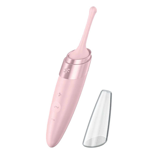 Нежно-розовый точечный стимулятор 16,5см Satisfyer Twirling Delight