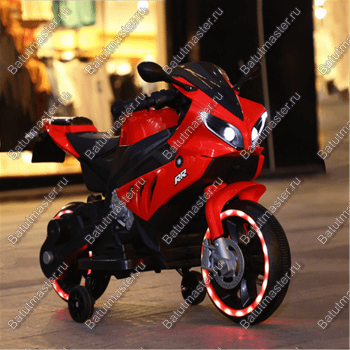 Детский электромотоцикл "RR" красный