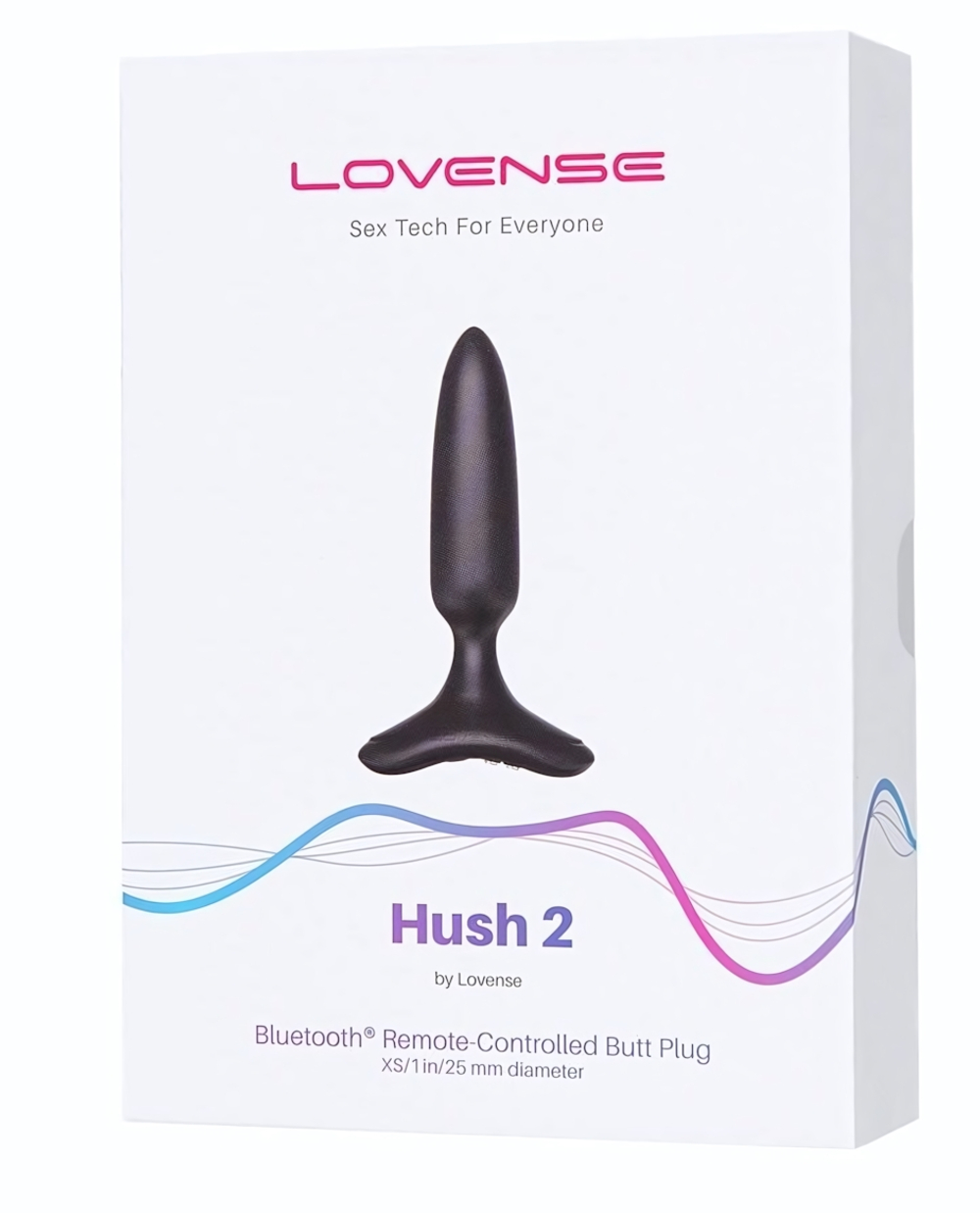 Черная анальная вибропробка HUSH 2 Size S - 12,1 см. (Цвет: черный)