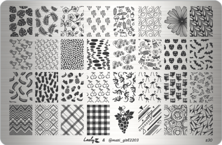 Плитки для стемпинга Lesly & @mari_girl2203