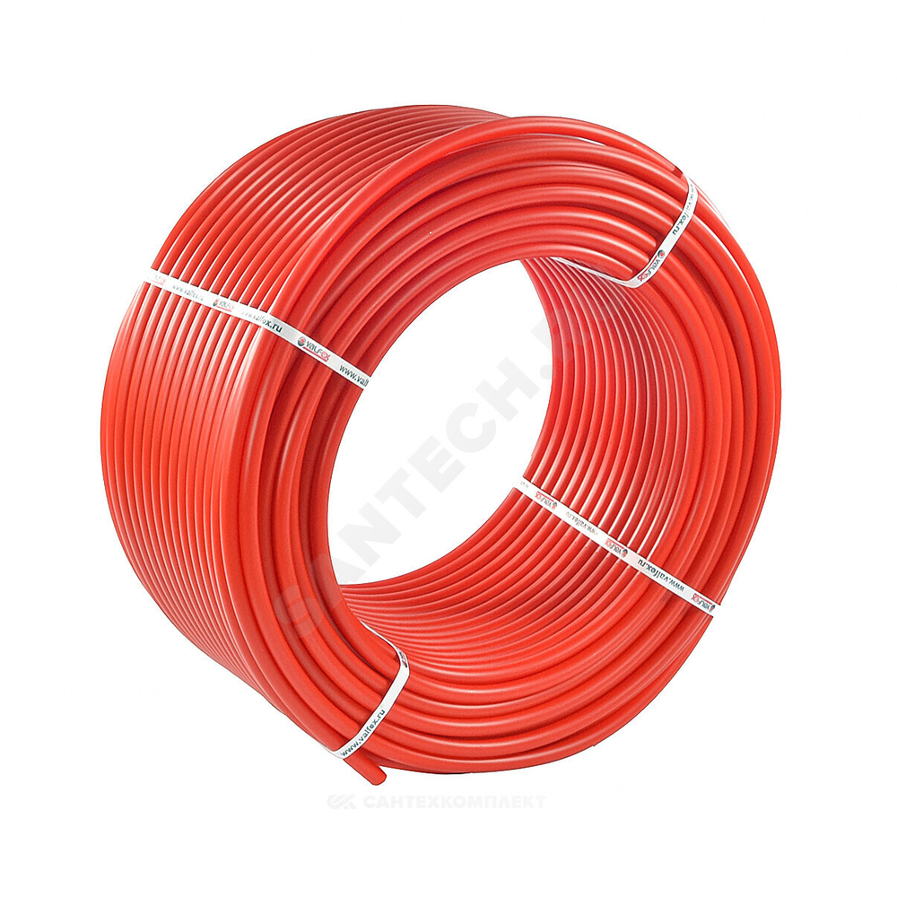 Труба PE-RT красная Дн 16х2,0 Тмакс=95C бухта 160м VALFEX 10104116P-0160