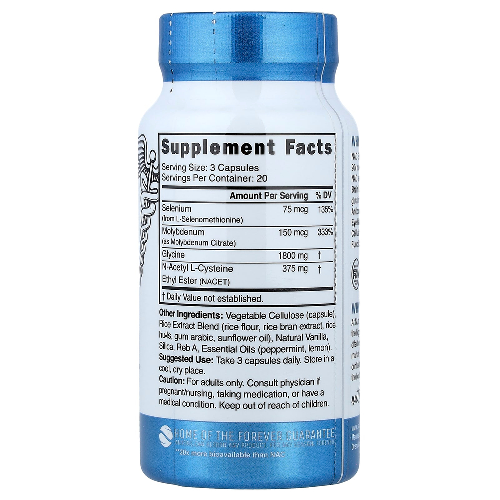 Nutri, Glynac-ET, 60 Vegan Capsules