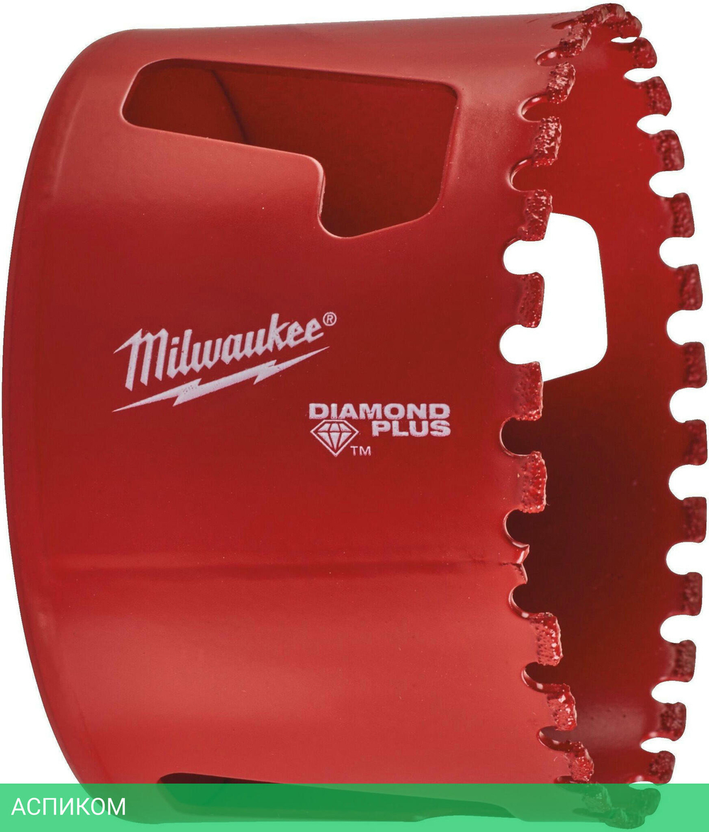 Коронка Milwaukee Diamond Plus 64мм 5/8"x18 (49565660)