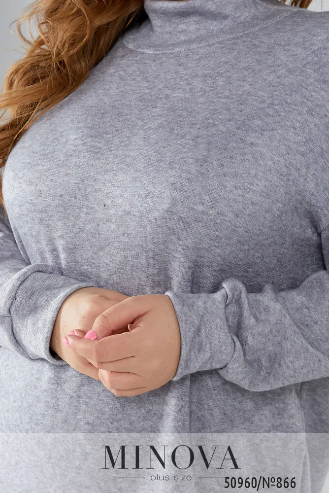 Платье 866-Серый Minova