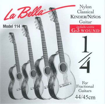 Струны для уменьшенной классической 1/4 гитары La Bella FG114
