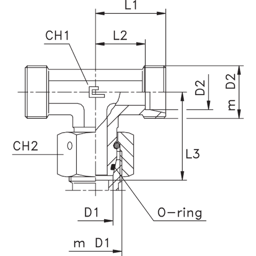 Соединение PNТ DS06 М14х1.5 DL06 М12х1.5 (корпус)