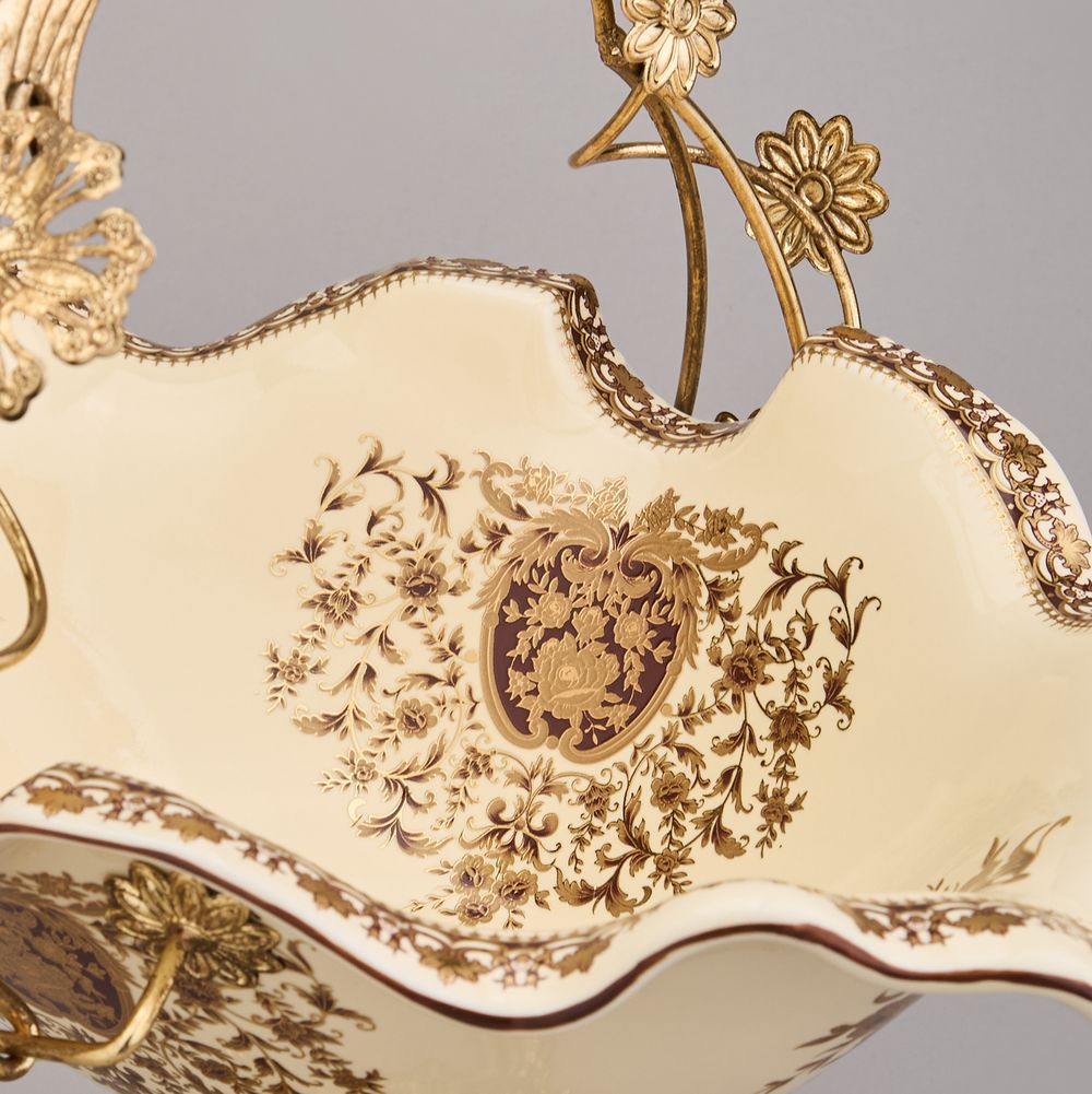 БЛЮДО НА НОЖКЕ 32*24*34 СМ