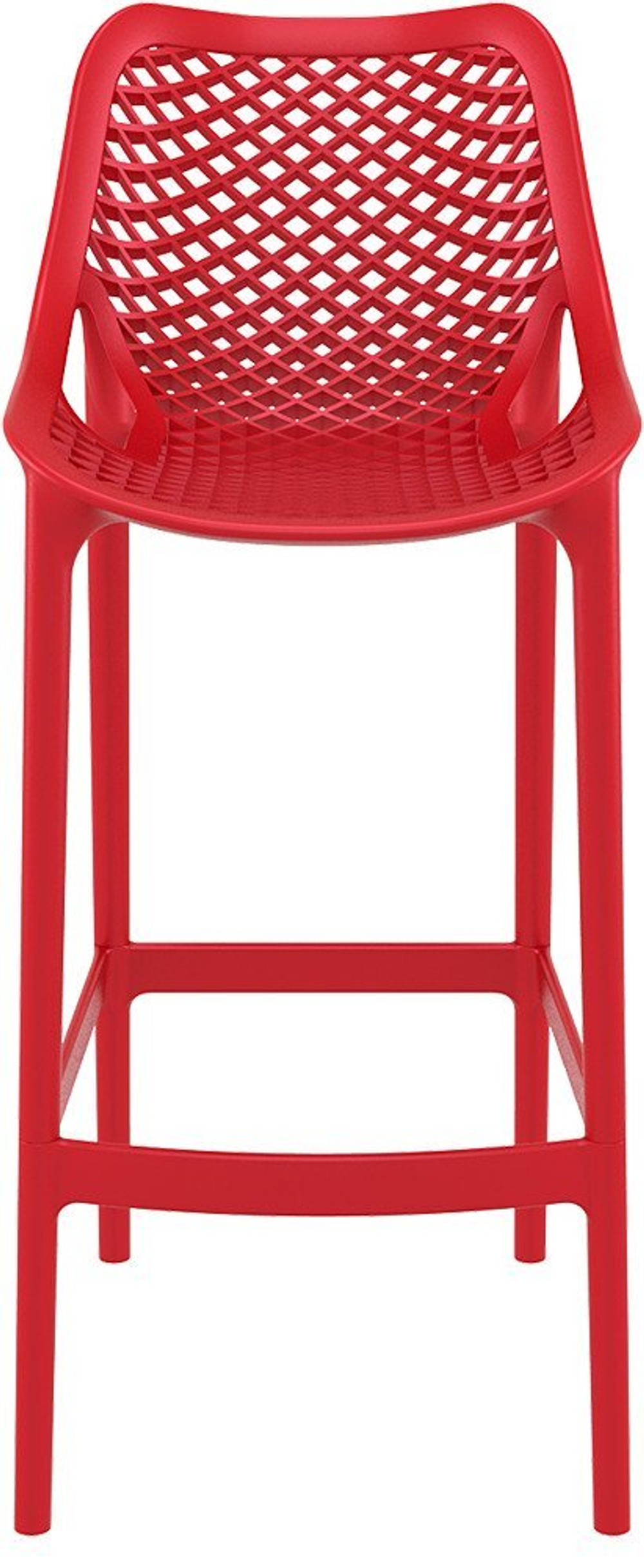Стул пластиковый барный, Siesta Contract Air Bar 75, красный
