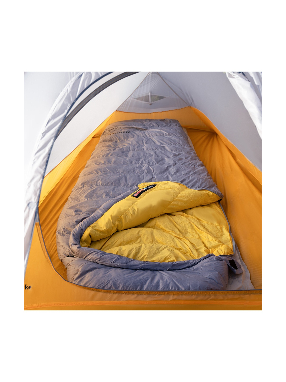 Спальный мешок Naturehike CW400 NH18C400-D с утиным пухом, размер M, серый