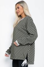 Свитшот Мания (хаки) Б12370-1 LT Collection