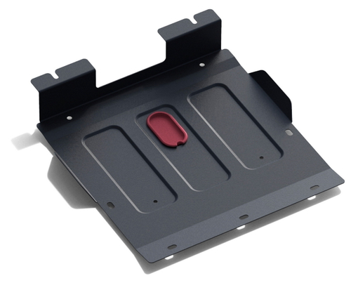 Защита картера АвтоБроня для Toyota Hilux Surf III (V - 3.0D; 3.4) 1995-2002/Toyota Land Cruiser Prado 90 (V - 3.0D; 3.4) 1996-2002 (устанавл-ся совместно с 111.05737.1), штампованная, сталь 1.8 мм, с крепежом, 111.05738.1