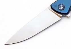 Нож Широгоров Флиппер 95 S30V синее анодированиефотография - 5