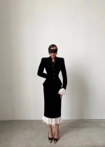 Элегантный жакет из бархата "Imba", Черный